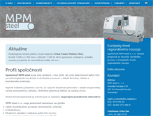 Tablet Screenshot of mpmsteel.sk